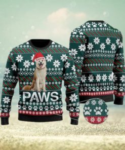 Akita Santa Printed Christmas Ugly Sweater