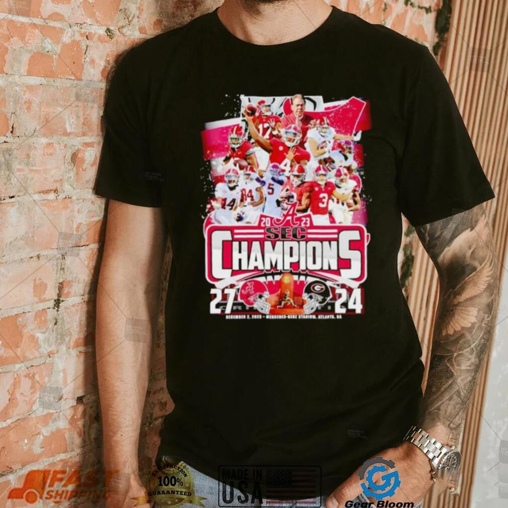 Alabama Crimson Tide 2023 SEC Champions 27 24 shirt Alabama Crimson Tide 2023 SEC Champions 27 24 shirt