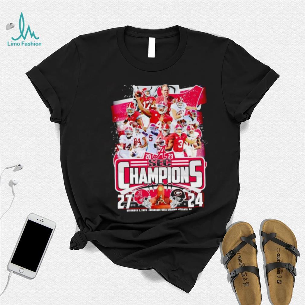 Alabama Crimson Tide 2023 SEC Champions 27 24 shirt Alabama Crimson Tide 2023 SEC Champions 27 24 shirt