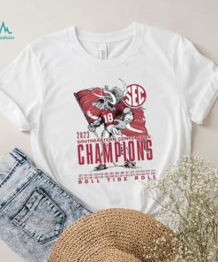Alabama Crimson Tide 2023 SEC Football Conference Champions Mascot Flag T Shirt