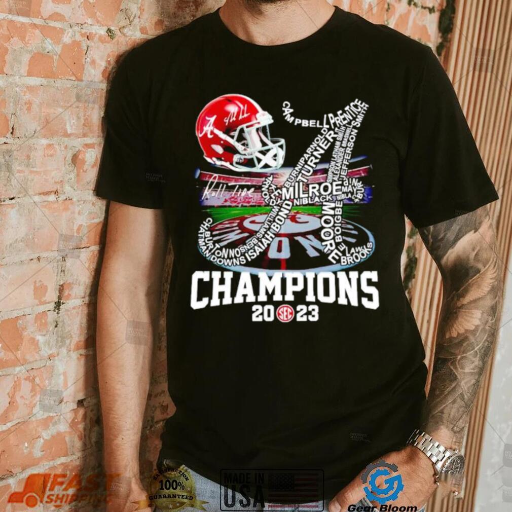 Alabama Crimson Tide 2023 SEC Roll Tide Champions shirt Alabama Crimson Tide 2023 SEC Roll Tide Champions shirt