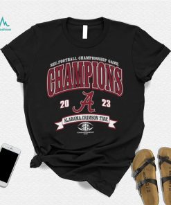 Alabama Crimson Tide Blue 84 Youth 2023 SEC Football Conference Champions T Shirt