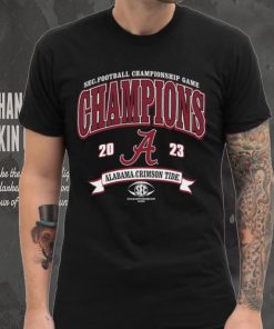 Alabama Crimson Tide Blue 84 Youth 2023 SEC Football Conference Champions T Shirt