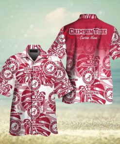 Alabama Crimson Tide Elegance Design Hawaiian Tropical Short Sleeve Shirt