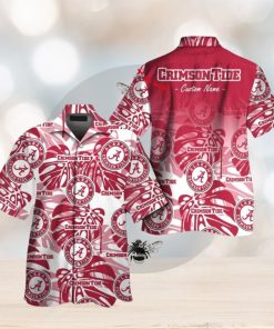 Alabama Crimson Tide Elegance Design Hawaiian Tropical Short Sleeve Shirt