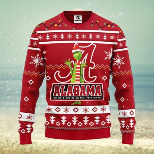Alabama Crimson Tide Funny Grinch Christmas Ugly Sweater