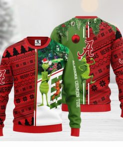 Alabama Crimson Tide Grinch & Scooby doo Christmas Ugly Sweater 1