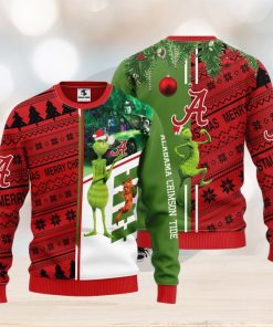 Alabama Crimson Tide Grinch & Scooby doo Christmas Ugly Sweater 1