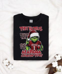 Alabama Crimson Tide Grinch They Hate Us Because Ain’t Us NCAA Football Christmas Shirt