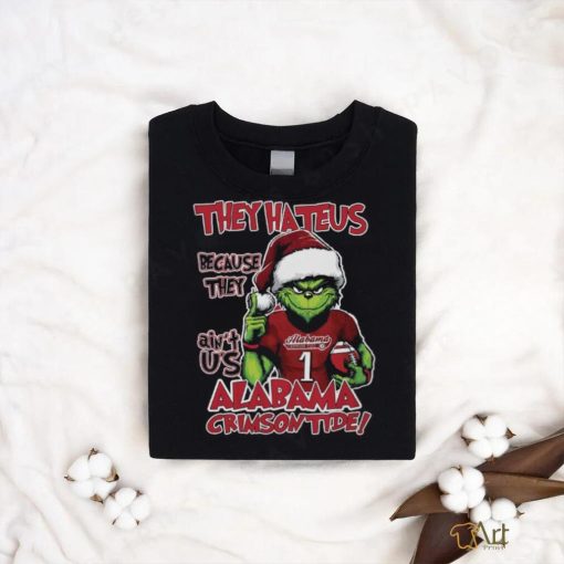 Alabama Crimson Tide Grinch They Hate Us Because Ain’t Us NCAA Football Christmas Shirt