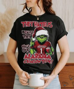 Alabama Crimson Tide Grinch They Hate Us Because Ain’t Us NCAA Football Christmas Shirt
