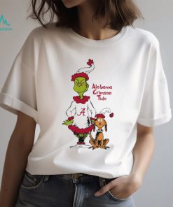 Alabama Crimson Tide Grinch and Max NCAA Christmas shirt