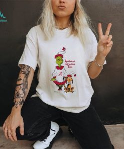 Alabama Crimson Tide Grinch and Max NCAA Christmas shirt