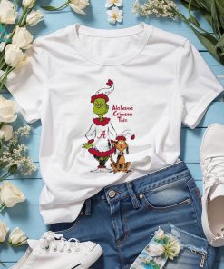 Alabama Crimson Tide Grinch and Max NCAA Christmas shirt