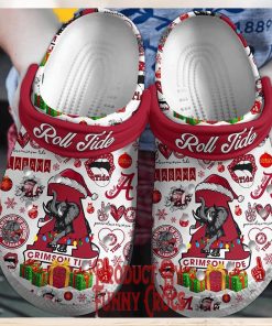 Alabama Crimson Tide Roll Tide Christmas Crocs