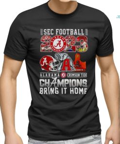 Alabama Crimson Tide SEC Football Champions 2023 Bring It Home T Shirt