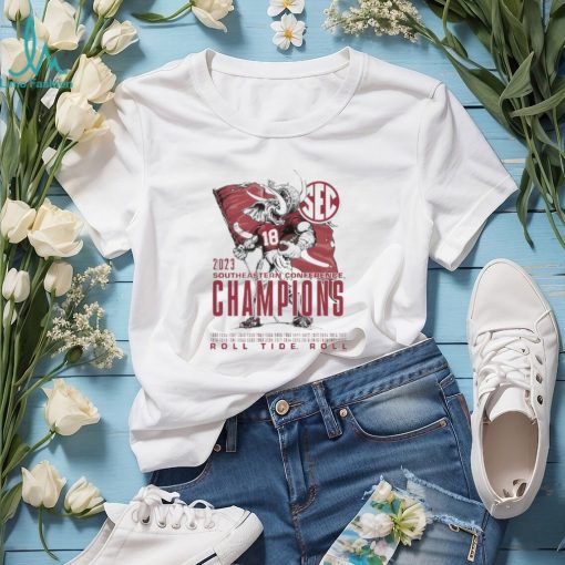 Alabama Crimson Tide SEC Football Conference Champions Mascot Flag 2023 T Shirt