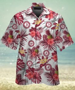 Alabama Crimson Tide Short Sleeve Shirt Design Hawaiian Tropical Elegance