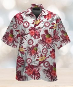 Alabama Crimson Tide Short Sleeve Shirt Design Hawaiian Tropical Elegance