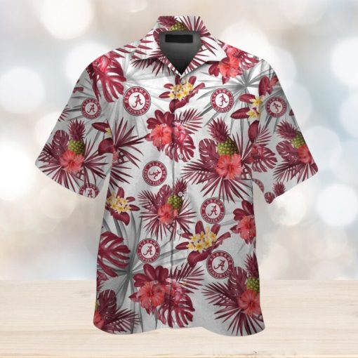 Alabama Crimson Tide Short Sleeve Shirt Design Hawaiian Tropical Elegance