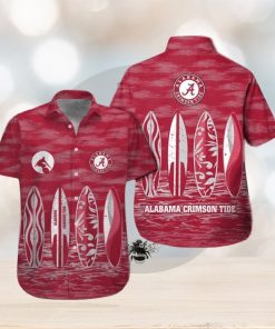 Alabama Crimson Tide Short Sleeve Tropical Hawaiian Shirt