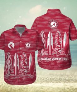 Alabama Crimson Tide Short Sleeve Tropical Hawaiian Shirt