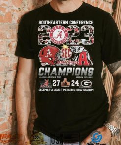 Alabama Crimson Tide Southeastern Conference 2023 Roll Tide Champions Bama 27 24 Georgia Shirt