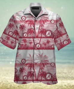 Alabama Crimson Tide Tropical Hawaiian Elegance Design Short Sleeve Shirt