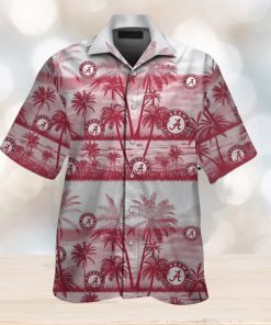 Alabama Crimson Tide Tropical Hawaiian Elegance Design Short Sleeve Shirt