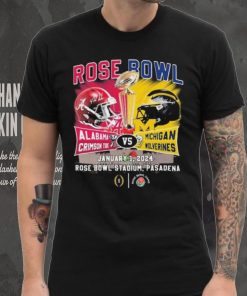 Alabama Crimson Tide Vs Michigan Wolverines Head To Head Rose Bowl January 1, 2024 T Shirt