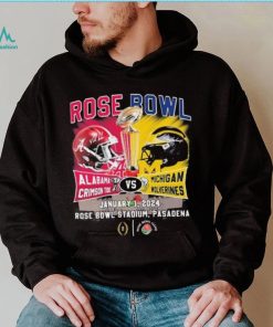 Alabama Crimson Tide Vs Michigan Wolverines Head To Head Rose Bowl January 1, 2024 T Shirt