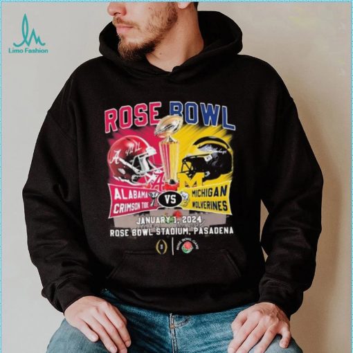 Alabama Crimson Tide Vs Michigan Wolverines Head To Head Rose Bowl January 1, 2024 T Shirt