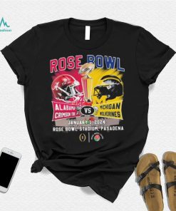 Alabama Crimson Tide Vs Michigan Wolverines Head To Head Rose Bowl January 1, 2024 T Shirt