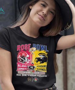 Alabama Crimson Tide Vs Michigan Wolverines Head To Head Rose Bowl January 1, 2024 T Shirt