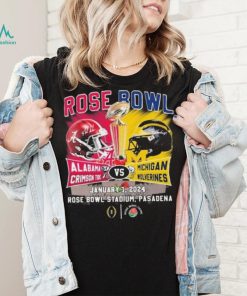 Alabama Crimson Tide Vs Michigan Wolverines Head To Head Rose Bowl January 1, 2024 T Shirt