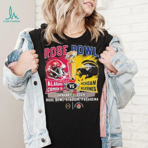 Alabama Crimson Tide Vs Michigan Wolverines Head To Head Rose Bowl January 1, 2024 T Shirt