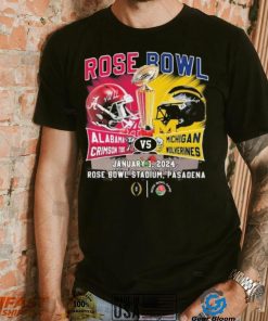 Alabama Crimson Tide Vs Michigan Wolverines Head To Head Rose Bowl January 1, 2024 T Shirt