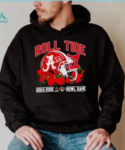 Alabama Crimson Tide helmet Roll TIde 2024 Rose Bowl Game shirt