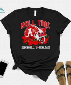Alabama Crimson Tide helmet Roll TIde 2024 Rose Bowl Game shirt