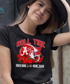 Alabama Crimson Tide helmet Roll TIde 2024 Rose Bowl Game shirt