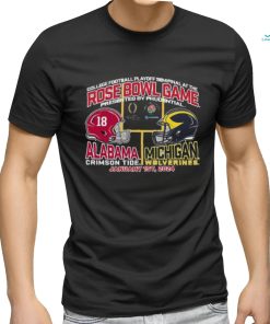 Alabama Vs Michigan 2024 Rose Bowl Game Head To Head Shirt