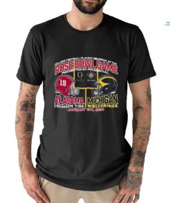 Alabama Vs Michigan 2024 Rose Bowl Game Head To Head Shirt