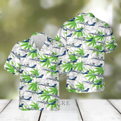 Alaska Airlines Bombardier Q400 Summer Beach Gift 3D Hawaiian Shirt