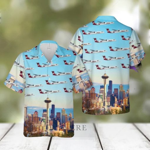 Alaska Airlines Q400 UM Aloha Hawaiian Shirt Beach Gift Short Sleeve Shirt