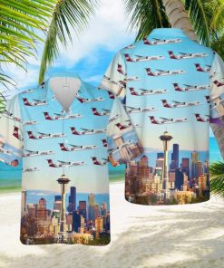 Alaska Airlines Q400 UM Aloha Hawaiian Shirt Beach Gift Short Sleeve Shirt