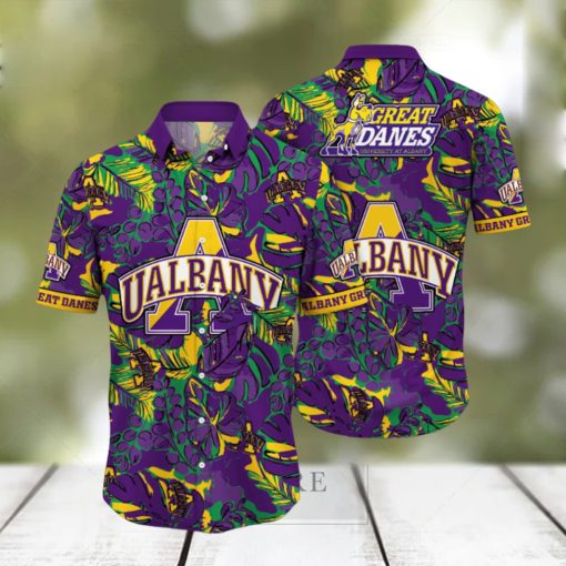 Albany Great Danes NCAA Hawaiian Shirt Vacation Spots Aloha Shirt