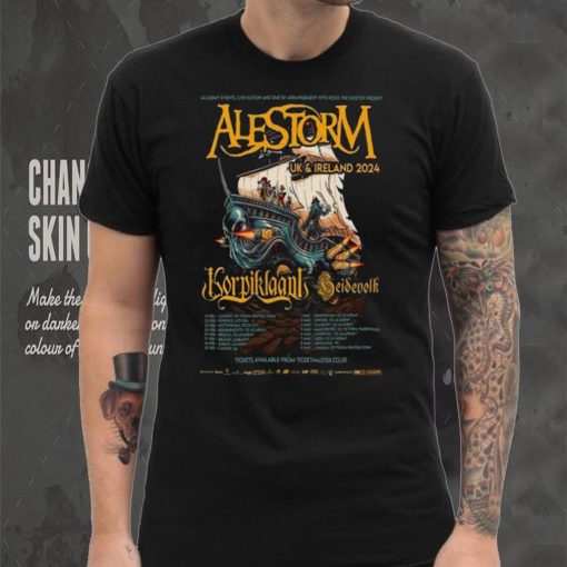 Alestorm UK & Ireland 2024 Poster shirt