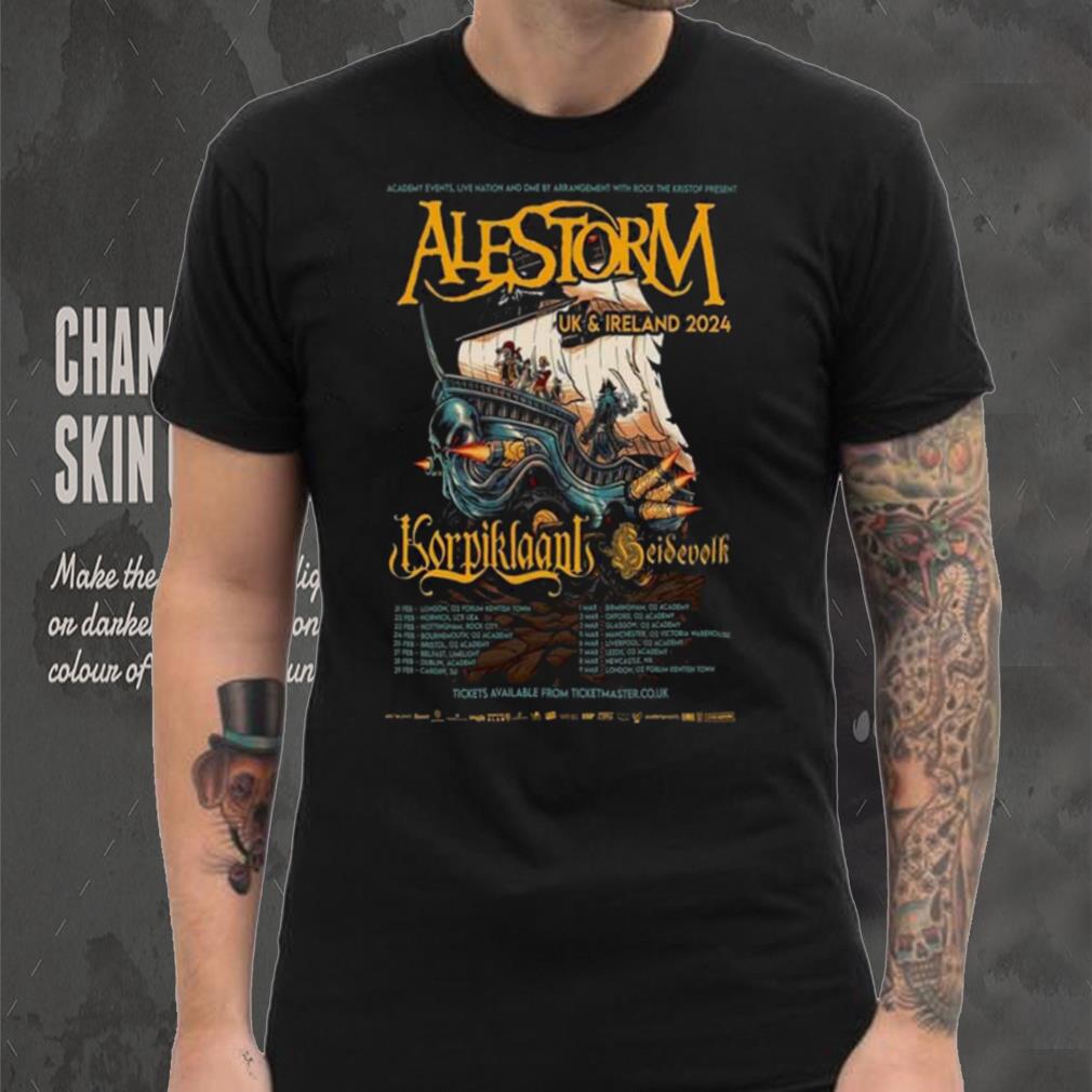 Alestorm UK & Ireland 2024 Poster shirt Alestorm UK & Ireland 2024 Poster shirt