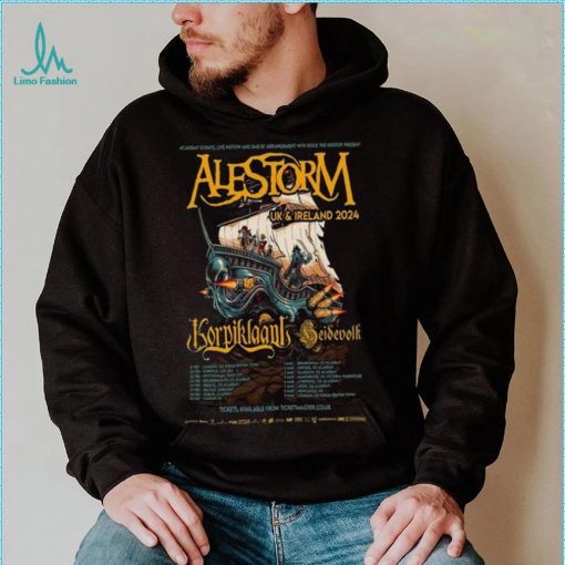 Alestorm UK & Ireland 2024 Poster shirt