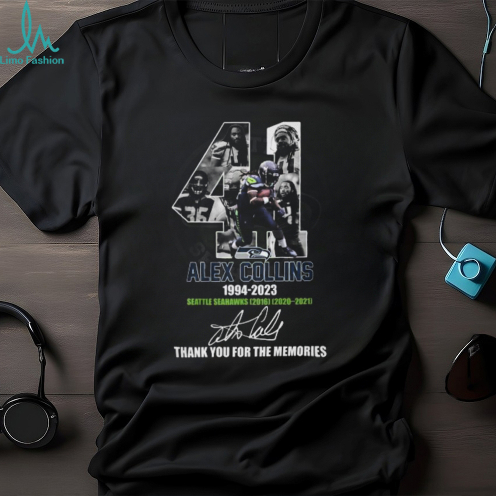 Alex Collins 1994 – 2023 Seattle Seahawks 2016 2020 – 2021 Thank You For The Memories T Shirt Alex Collins 1994 – 2023 Seattle Seahawks 2016 2020 – 2021 Thank You For The Memories T Shirt